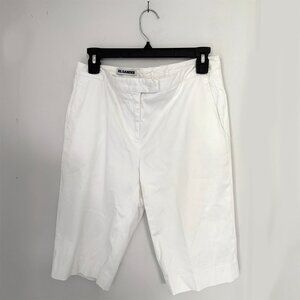 JIL SANDER White Tailored Shorts_ Size 38